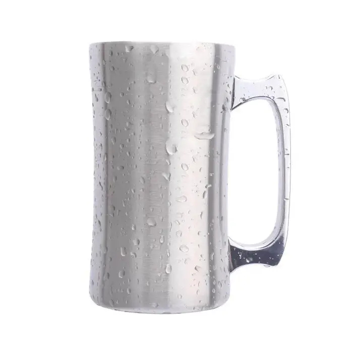 Tasse isotherme en acier inoxydable avec couvercle
