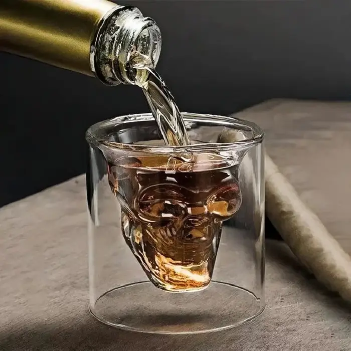 Gobelets en verre crâne 25/75/150/250ml