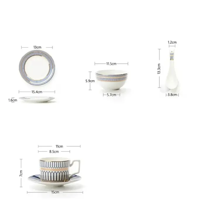 Assiettes de luxe en porcelaine fine