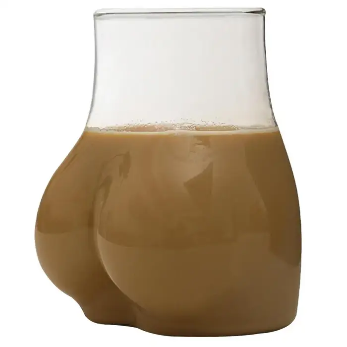 450ml bout à bout tasses Transparent Borosilicate verre tasse à café drôle tasse à café verre femmes