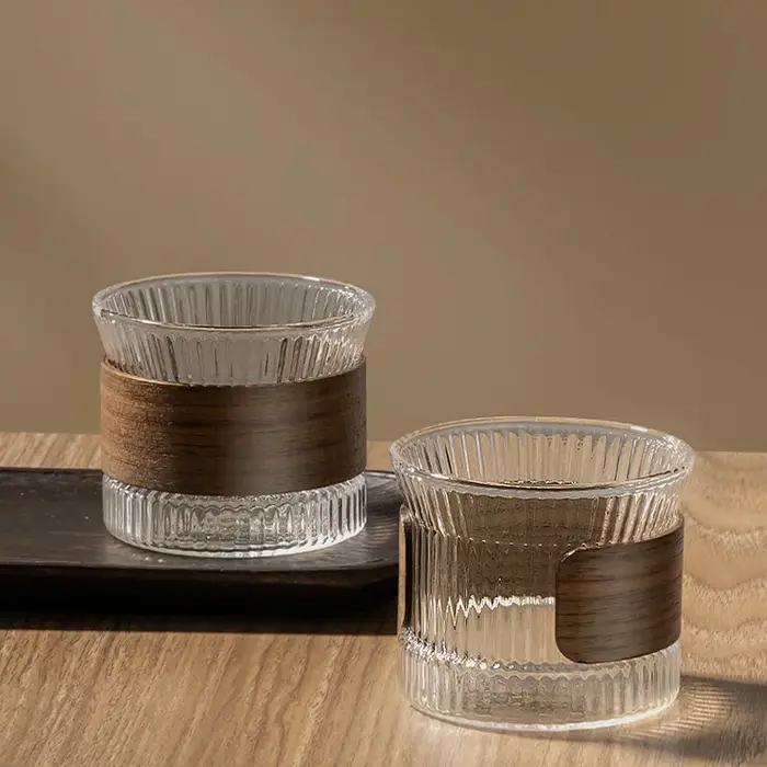 Mug à café en verre de style japonais
