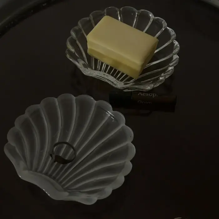 Plat en verre à coque en verre