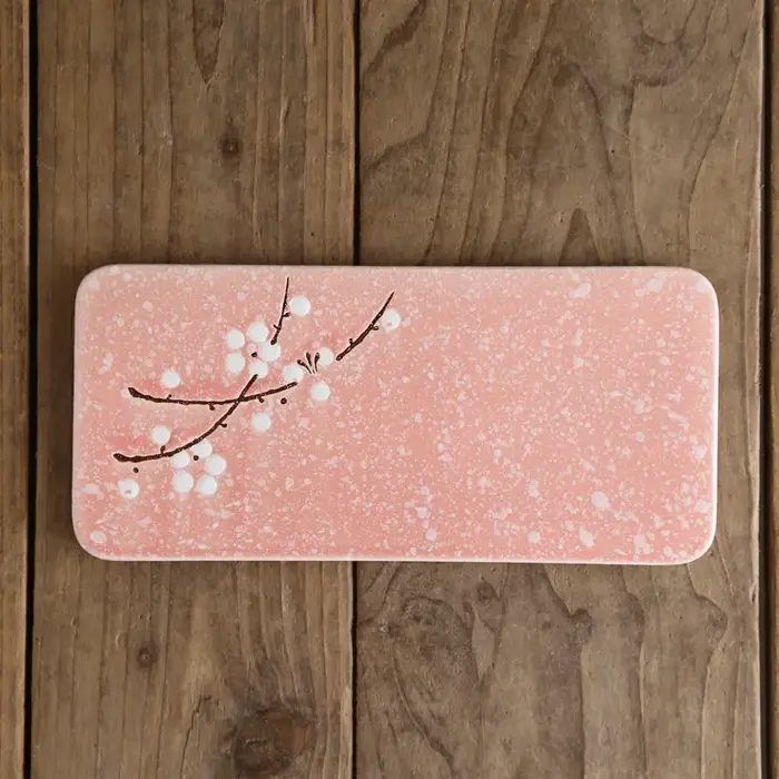 Assiettes rectangulaires en céramique de style japonais, couleur sous-glaçure, plats à sushi, assiet