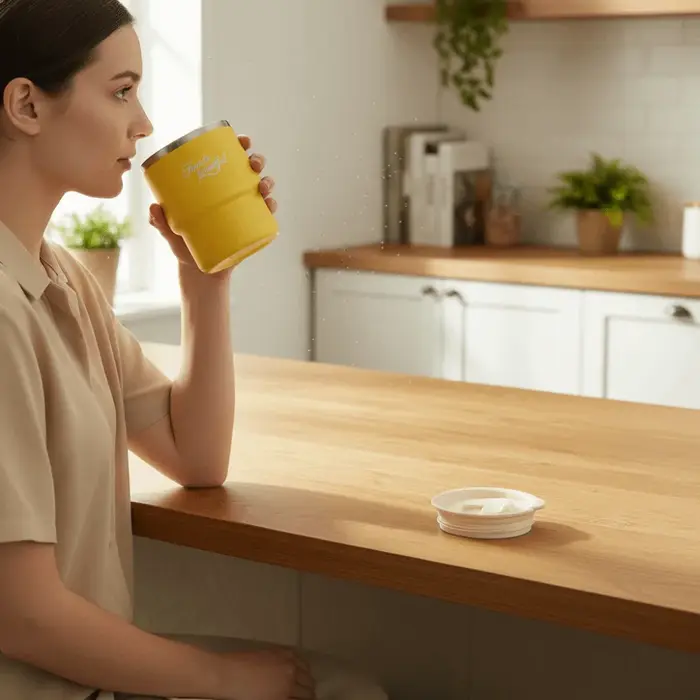 Mug à café en acier inoxydable