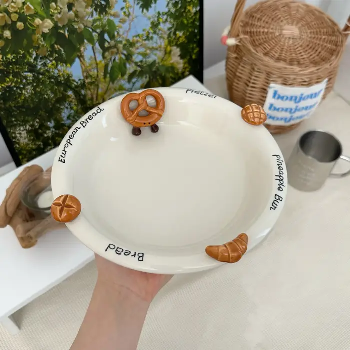 Pretzel – ensemble de bols en céramique gaufrée pour Croissant