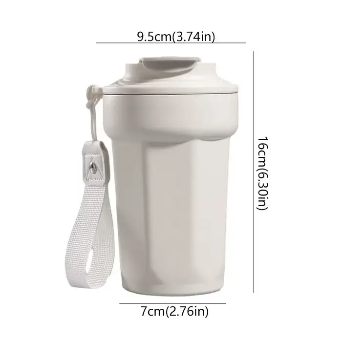 Tasse à café créative à huit angles en acier inoxydable