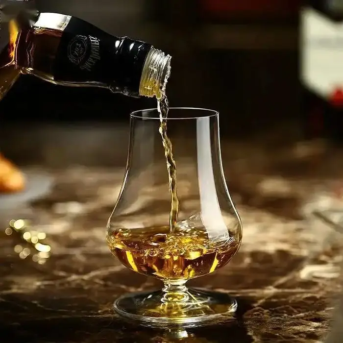 Italie marque Bormioli cristal whisky Copita nez verre flamme motif Cognac Brandy renifleur malt