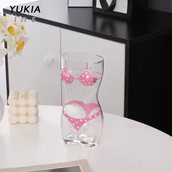 Verre à vin en cristal peint de Bikini de grande capacité de 500ml