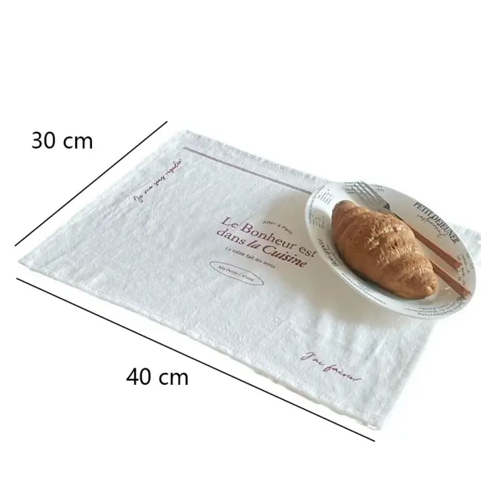 Napperons imprimés doux rétro en coton