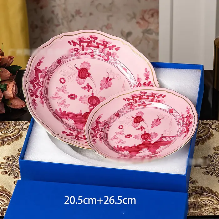 Tasse en céramique italienne assiette vaisselle thé de l'après-midi