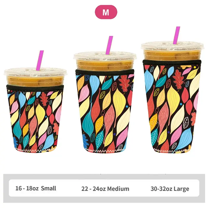 Juste de tasse en néoprène à motif imprimé