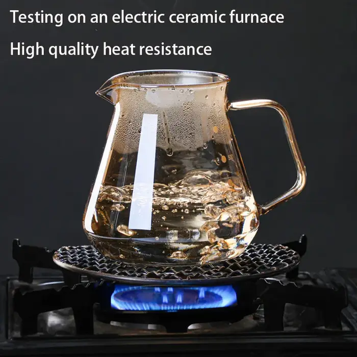 Cafetière brassurera en verre durable