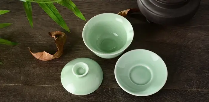Service à thé chinois Celadon Gai Wan