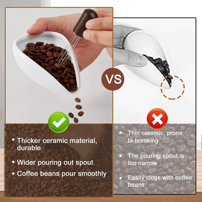 Kit tasse doseuse de grains de café et flacon pulvérisateur – Plateau en céramique