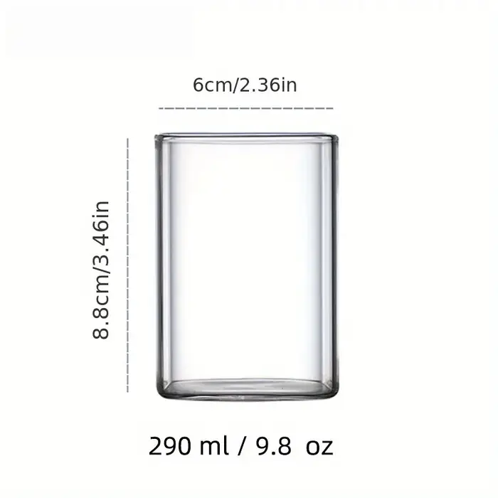 Verre carré créatif Transparent, boisson froide, grande capacité, café glacé, thé au lait, tasse à b