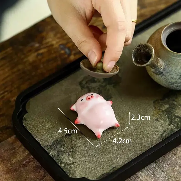 Tasse à thé en céramique, cochon pour animaux de compagnie, dessin animé, petit cochon, bulles de br