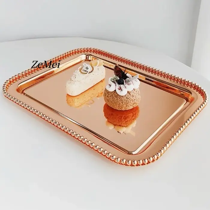 Assiette à fruits carrée de style européen