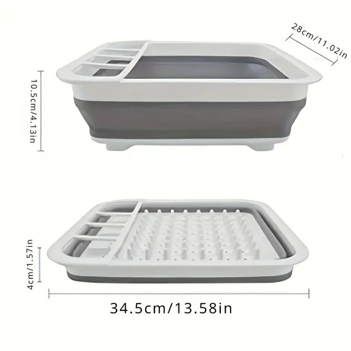 Égouttoir à vaisselle pliable avec porte-ustensiles, camping-car, camping-car, 1 porte-vaisselle en 