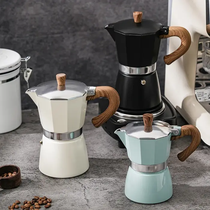 Cafetière moka italienne manuelle en alliage de Style dinde, 150ml