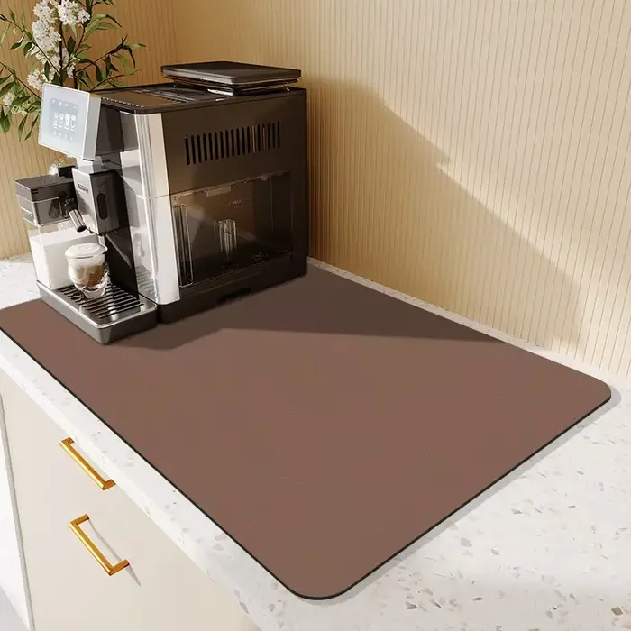 Tapis à café - Tapis de bar à café pour comptoirs | Accessoires de bar à café adaptés sous la mach