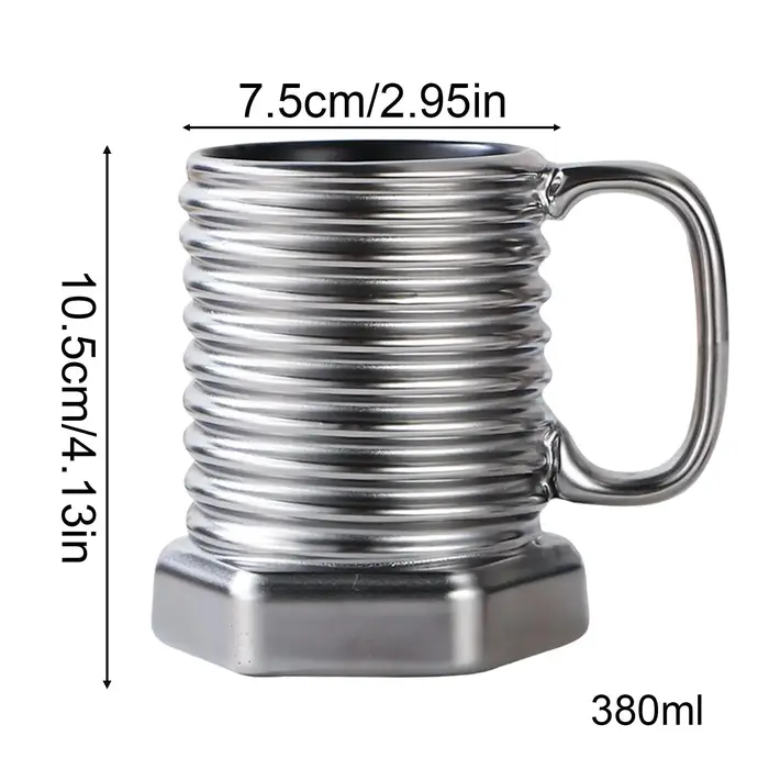 Tasse à café hexagonale en spirale 380ml