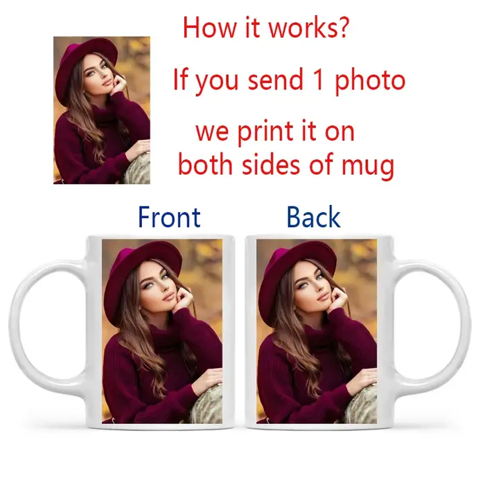Tasse personnalisée avec votre photo
