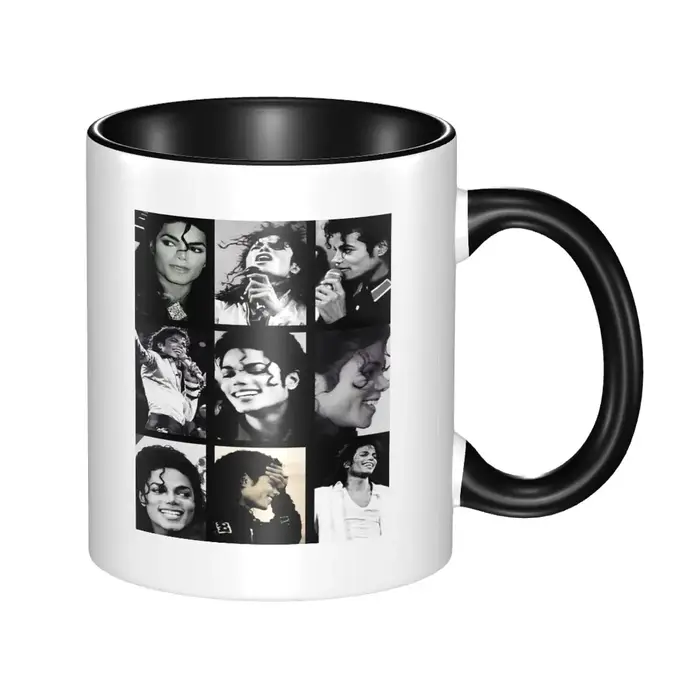 Tasse Michael Jackson, tasses à café en céramique amusantes, tasses à thé, tasses à lait, vaisselle,