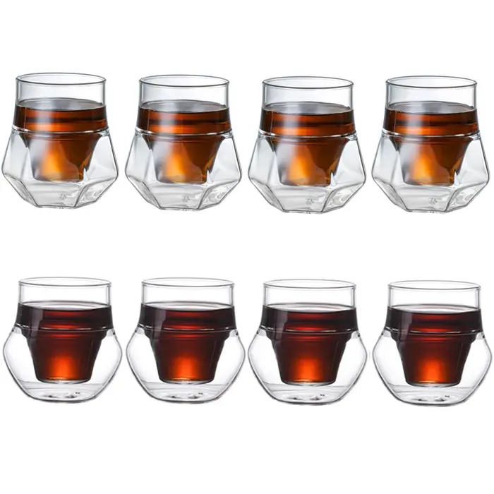 Tasse à expresso en verre à Double paroi