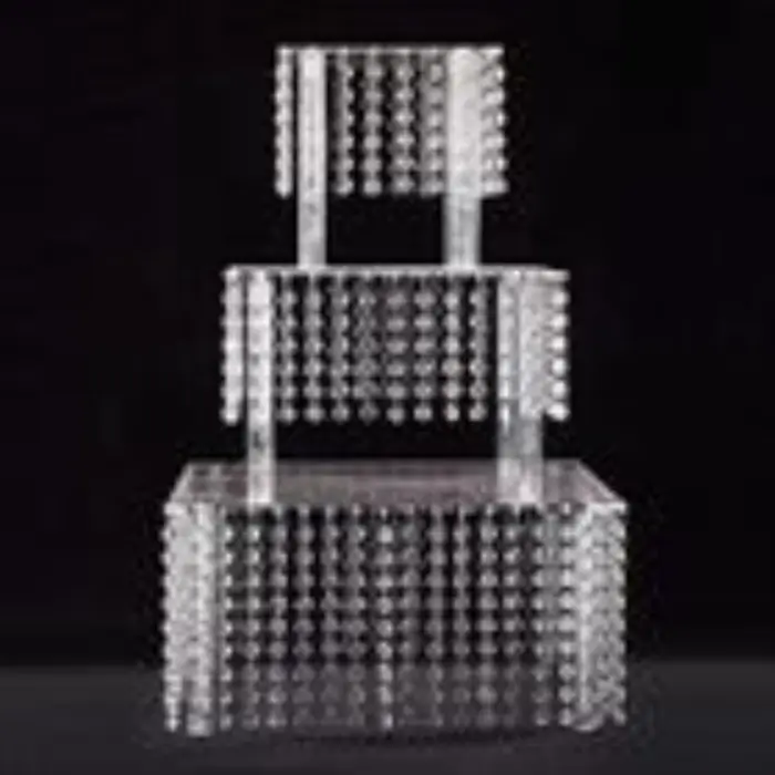 Présentoirs à Gâteaux en Perles de Clip, Tour de Chi, Décor de ixd'Anniversaire et de Mariage