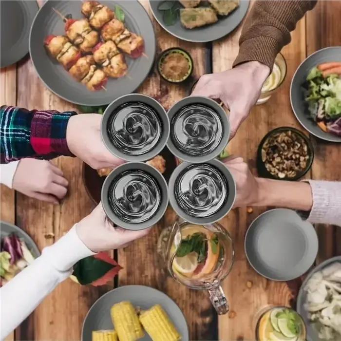 Nouveau 16 pièces/ensemble d'assiettes à repas Non fragiles