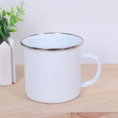 Tasses en émail vintage avec poignée, alphabet doré, fleurs, café à boire, bière, lait, thé, camping, randonnée, cadeaux, maison, bureau, standard