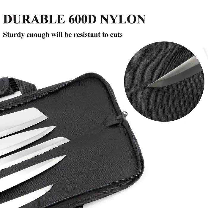 WESSLECO – sac à couteaux de Chef en Nylon