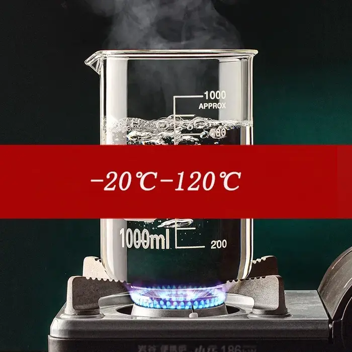 Tasse à mesurer en verre à haute teneur en Borosilicate