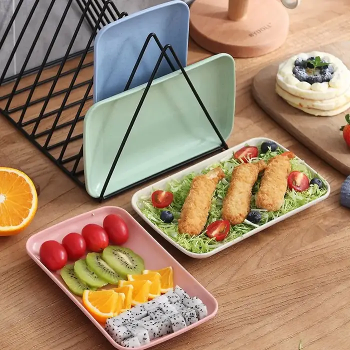 Assiette à Snack en Plastique de Haute Qualité