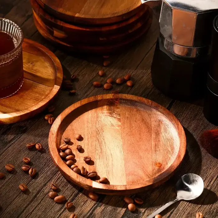 Assiettes à dîner en bois