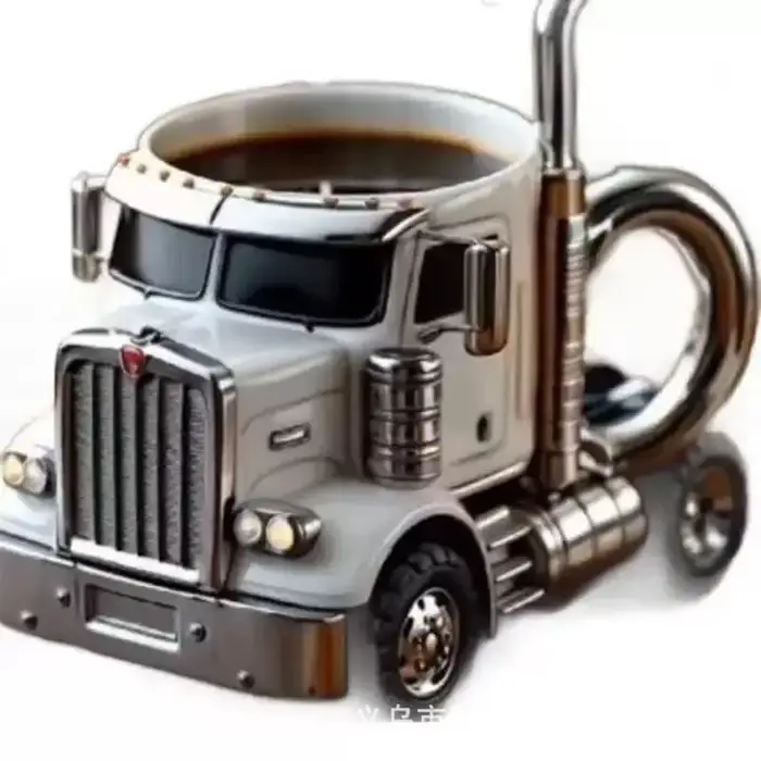Tasse à café de camion faite à la main européenne
