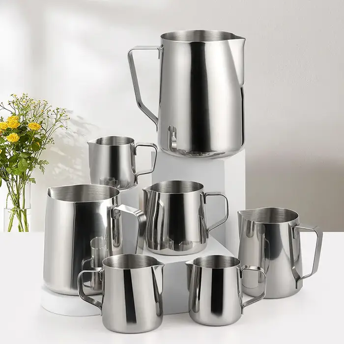 12/20 Oz acier inoxydable Latte café Art tasse bec haut de gamme café lait mousse tasse 100 ml/200 m