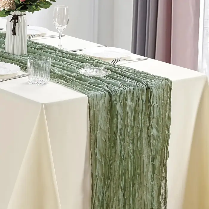 Chemin de Table en gaze style Boho