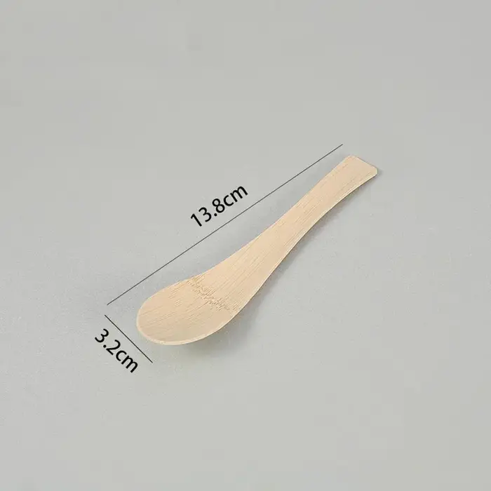 Couverts 100% bambou, fourchettes, couteaux, cuillères, lisses, haut de gamme, jetables, en bambou,
