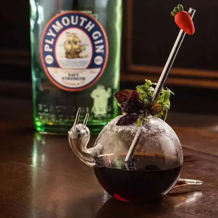 Verre à Cocktail créatif en forme d'escargot
