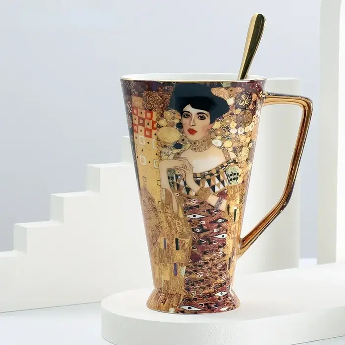 Tasse à café Gustav Klimt en porcelaine fine