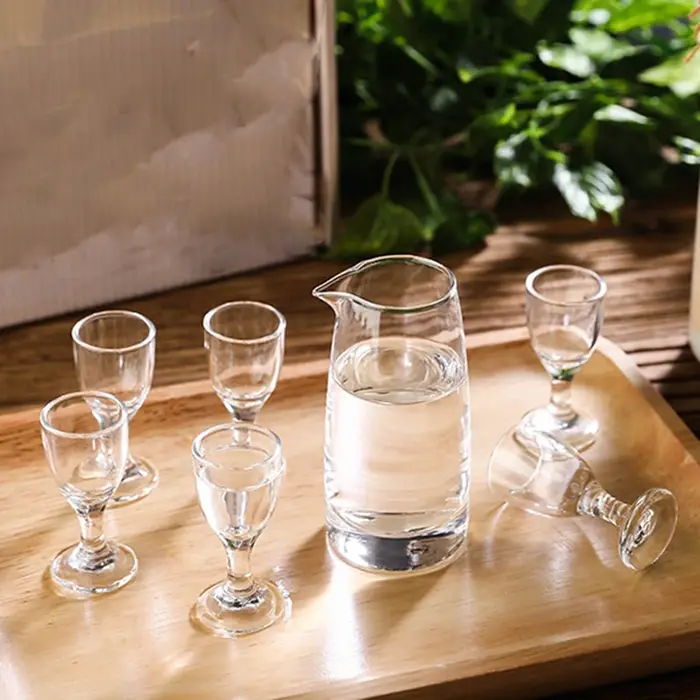Ensemble de tasses à vin transparentes de 10ml