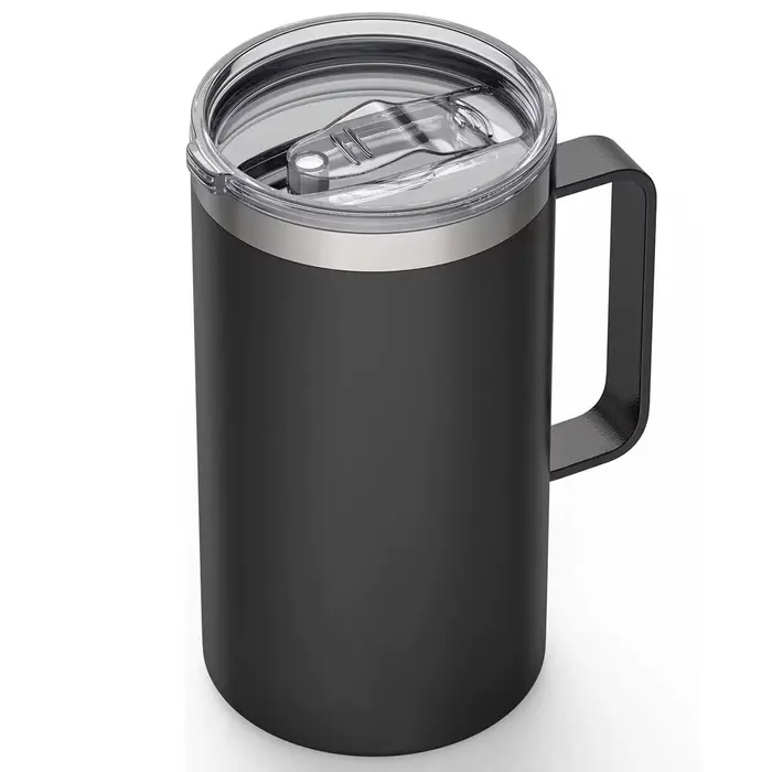 Tasse à café isolée 24oz 680ml avec couvercle, tasse à café en acier inoxydable, gobelet à café sous