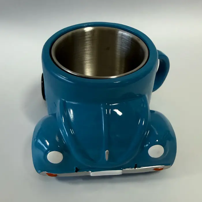 Mug à café créatif rétro en forme de voiture de sport Beetle 300ML avec poignée, tasse à café pour l