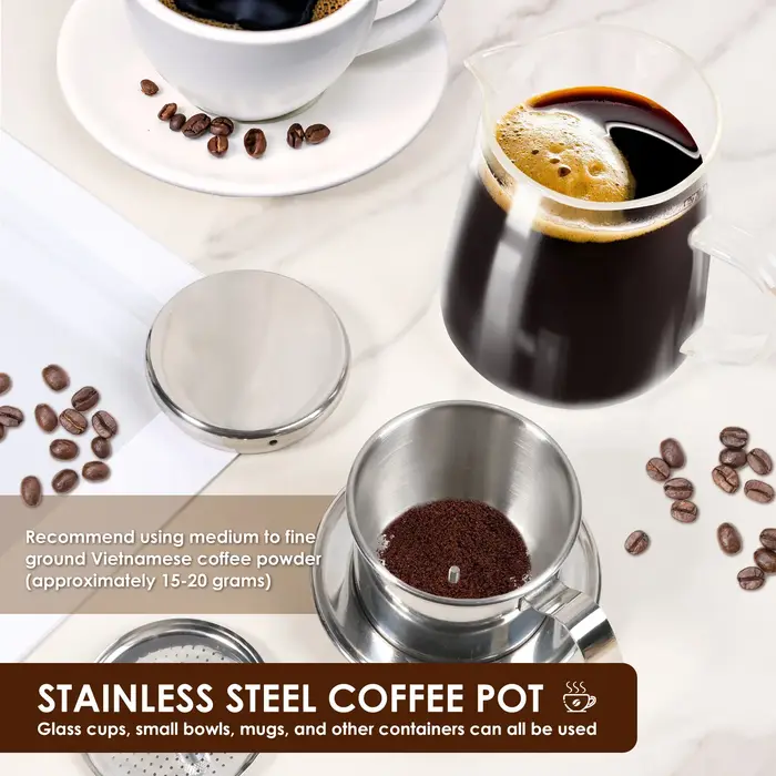 Filtre à café vietnamien en acier inoxydable