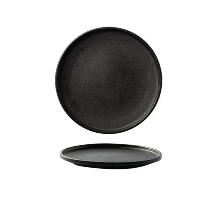 Assiette à steak en céramique, durable, réutilisable, plat occidental, plateau à dessert multifoncti