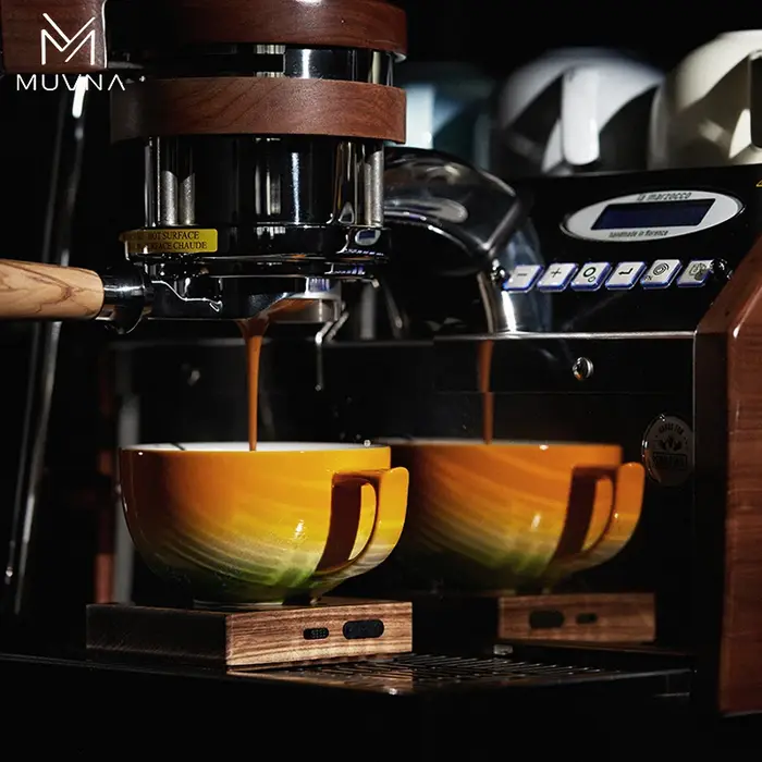 Ensemble de tasses à café en céramique MUVNA 280 ml avec soucoupe