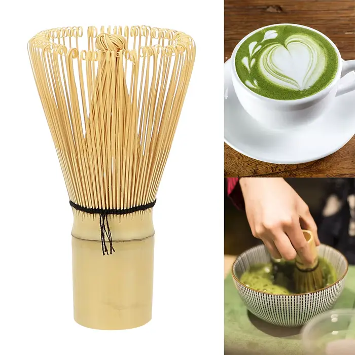 Cérémonie japonaise bambou Chasen 100 Matcha thé vert poudre fouet brosse à thé accessoires de cuisi