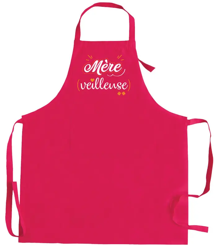 Tablier de cuisine Mre-veilleuse recycl Rose 72 x 90