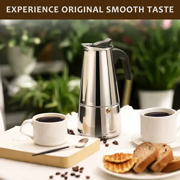4/6/9 Tasses Moka Pot Caffe Machine Expresso Tasses Cafetières Latte Percolateur Cuisinière Moka Caf